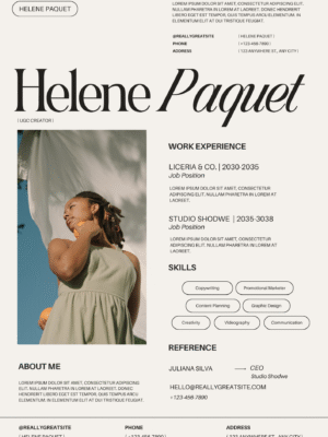 Professional CV Template FE