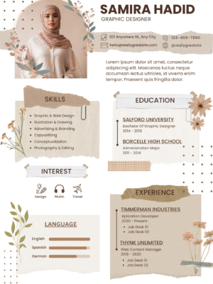Professional CV Template F