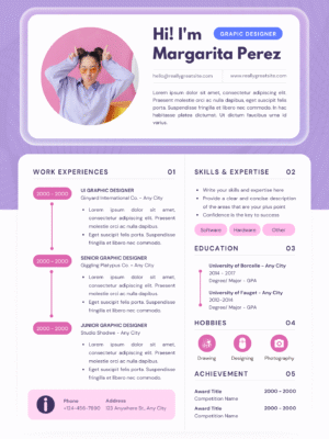 Professional CV Template QZ
