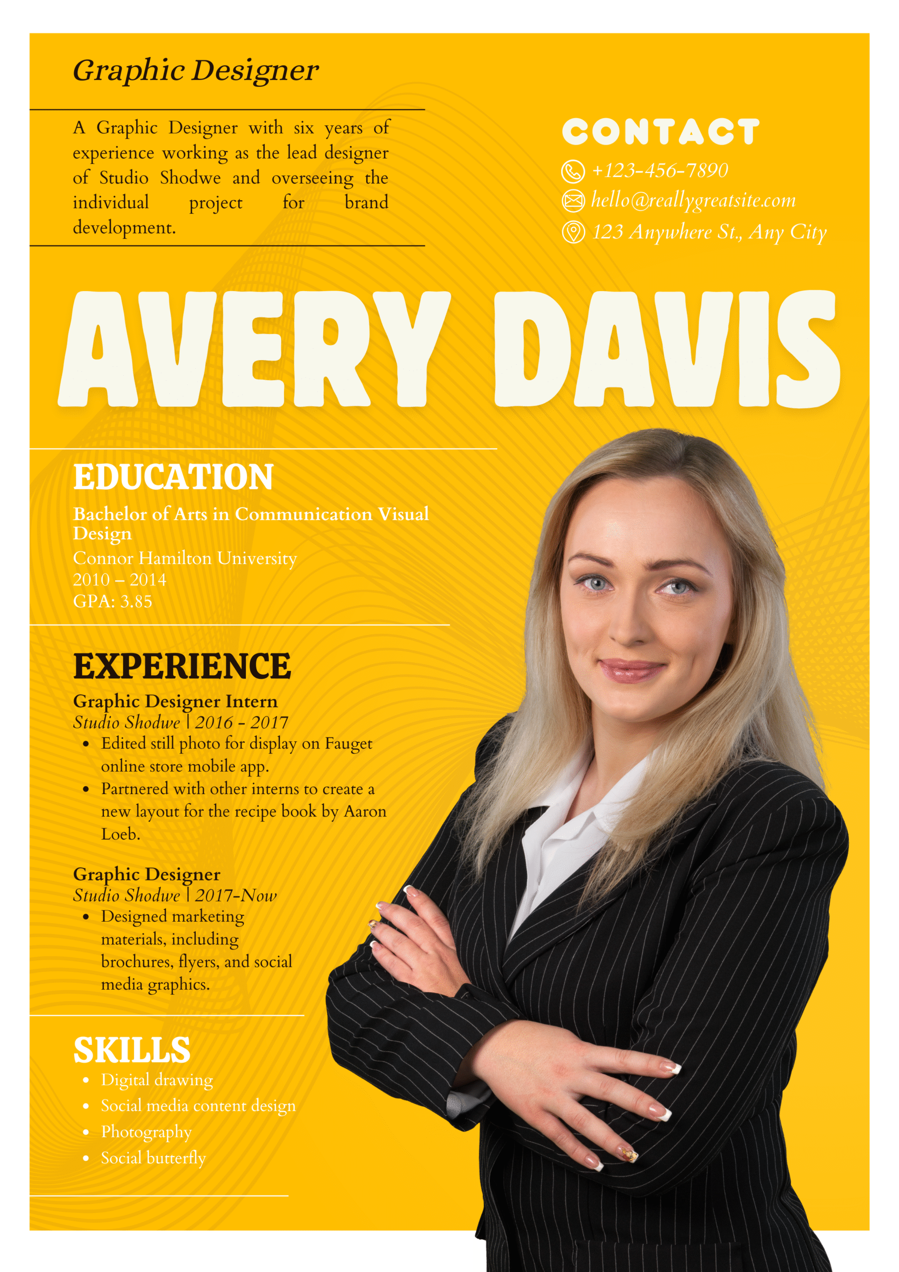 Professional CV Template HILL
