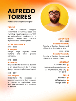 Professional CV Template WX